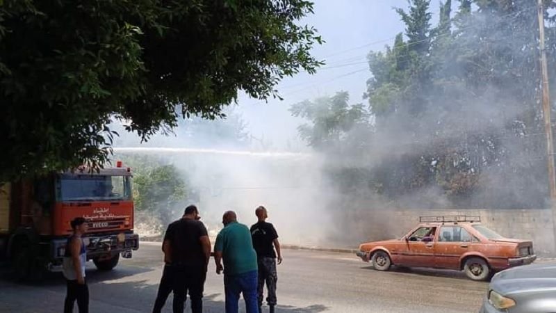 اندلاع عدة حرائق في منطقة صيدا