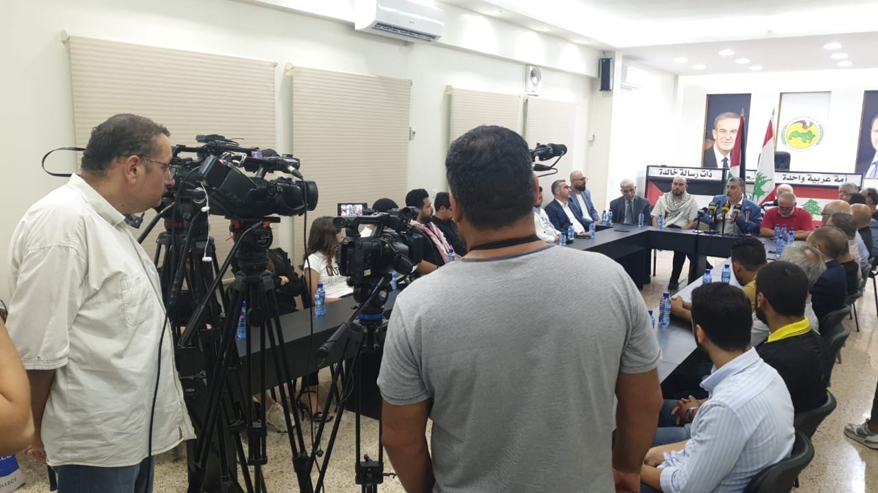 المنظمات الشبابية و الطلابية لدعم القضية الفلسطينية تنظم لقاء تضامني مع جنين .