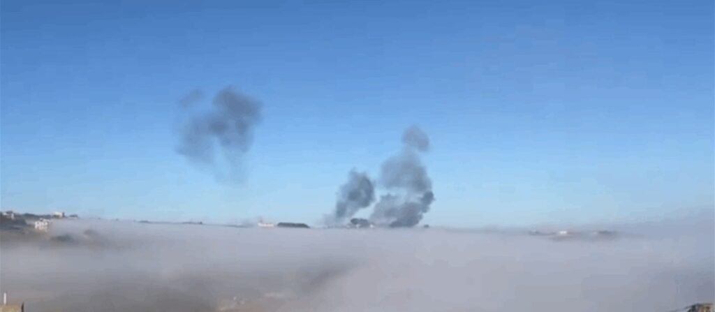 قصفٌ إسرائيلي يطالُ ميس الجبل..وفيديو يوثق ما جرى!