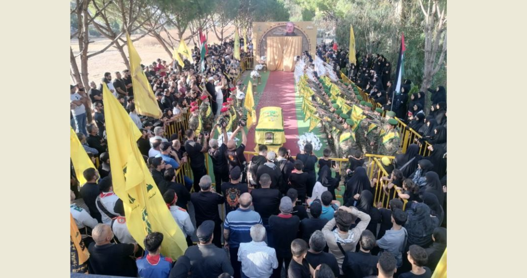 حزب الله يُشيّع الشهيد حسين غندور في بلدة النبطية الفوقا