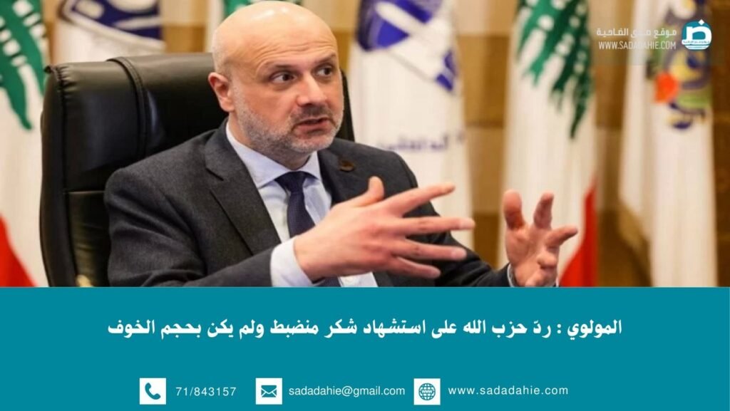 المولوي : ردّ حزب الله على استشهاد شكر منضبط ولم يكن بحجم الخوف