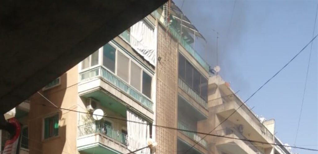 اندلاع حريق في شقة سكنية !
