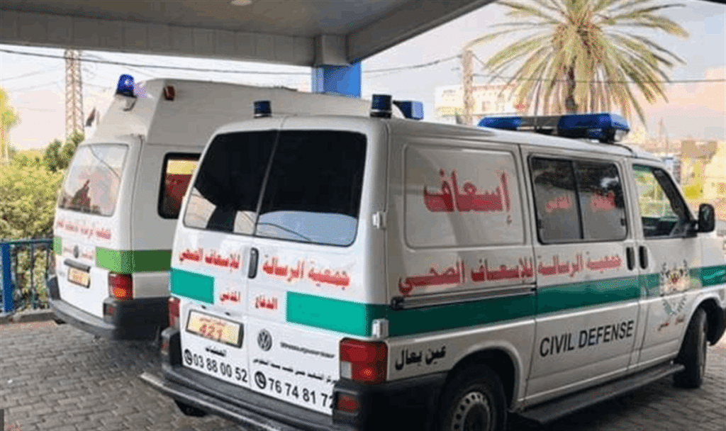 فرق الرسالة تُسعف مصابي غارات النبطية