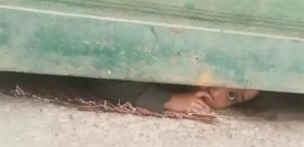ترتعد خوفاً وتطلب المساعدة.. صورة طفلة تهز مواقع التواصل