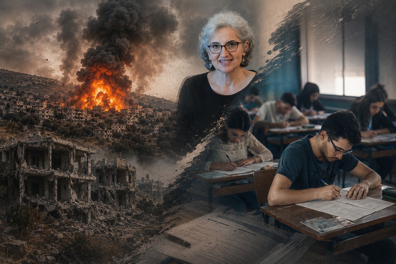 بين الحرب و الإمتحانات : مستقبل الطلاب على حافة القصف
