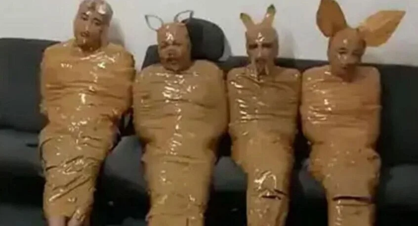 حوّلوا اللصوص إلى “تليتابيز”… كمين غريب ينتهي بمشهد ساخر