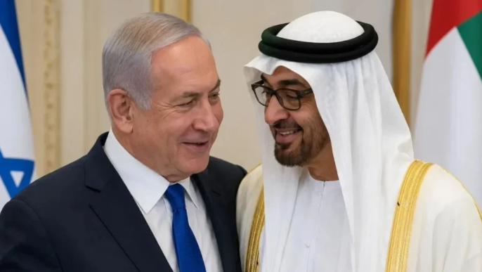 محمد بن زايد وبنيامين نتنياهو في سياق التحذير المزعوم قبل 7 أكتوبر