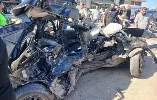 4 إصابات جراء حادث سير عند مفترق بلدة القليلة جنوبي صور