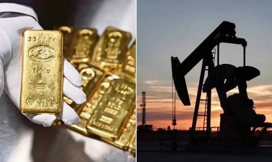 ارتفاع أسعار النفط وتراجع سعر الذهب