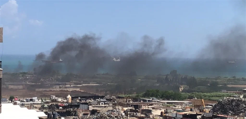 الدخان يغطي سماء هذه المنطقة.. والأهالي يطالبون بالتحرك