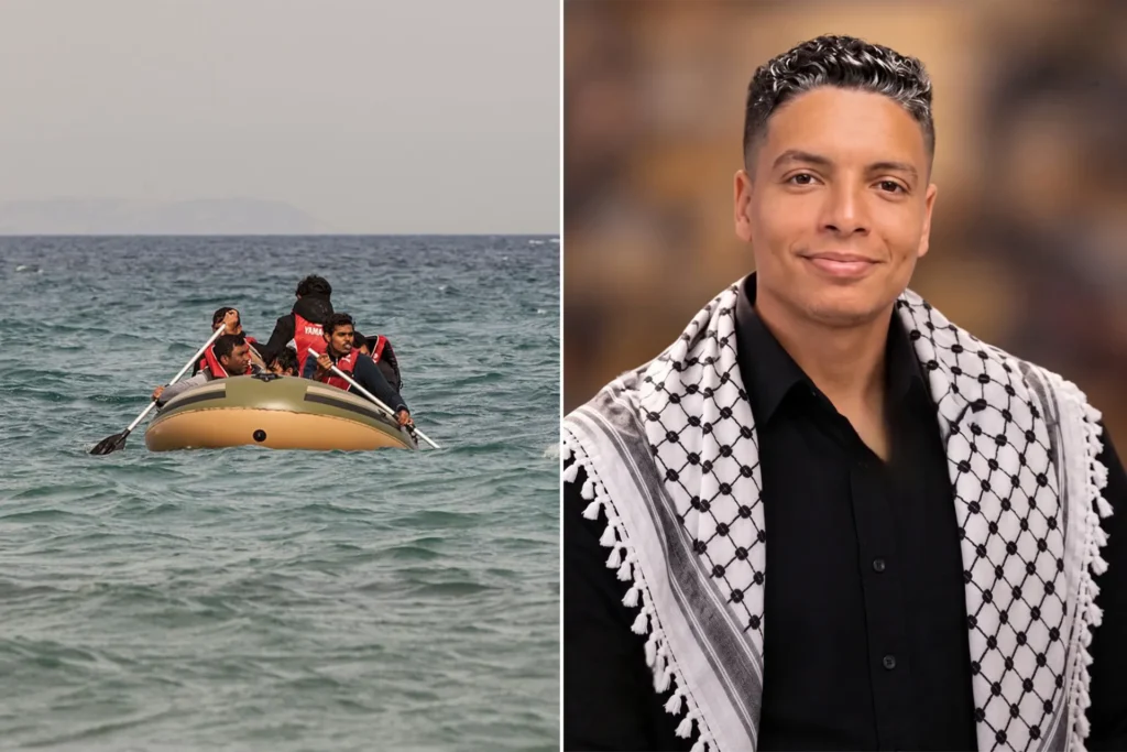 مشهد مرتبط برحلات الهجرة البحرية ومخاطر عبور البحر نحو أوروبا